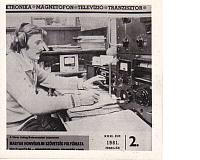 1981 - Rádió Technika címlapja